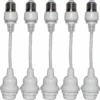 Star Trading Connecta Lampeholder Nedheng 5 Pakning - Hvit -Lightup Butikk Connecta lampeholder nedheng 5 pakning Hvit Connecta Star Trading 418 56 1