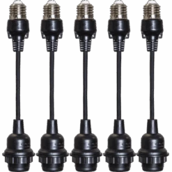 Star Trading Connecta Lampeholder Nedheng 5 Pakning - Svart