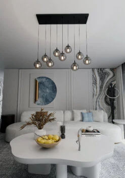 Cosmo Takpendel 9 Lys - Svart/Røykfarget -Lightup Butikk Cosmo takpendel 9 lys SvartRoykfarget Takpendler Emibig 7129 5