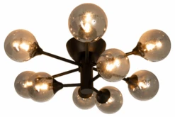 Cosmos Taklampe - Svart/røykfarget