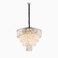 Cristal Lysekrone L - Sølv