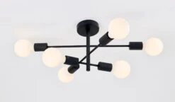 Cross Taklampe 6 Lys - Svart -Lightup Butikk Cross taklampe 6 lys Svart Taklamper Ms belysning 9400305221 3