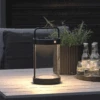 Konstsmide Crotone Lanterne Bord/gulv 30 Cm IP54 Oppladbar USB/Solcelle - Svart -Lightup Butikk Crotone lanterne bordgulv 30 cm IP54 oppladbar USBSolcelle Svart Utebelysning Hagebelysning Konstsmide 7822 750 1