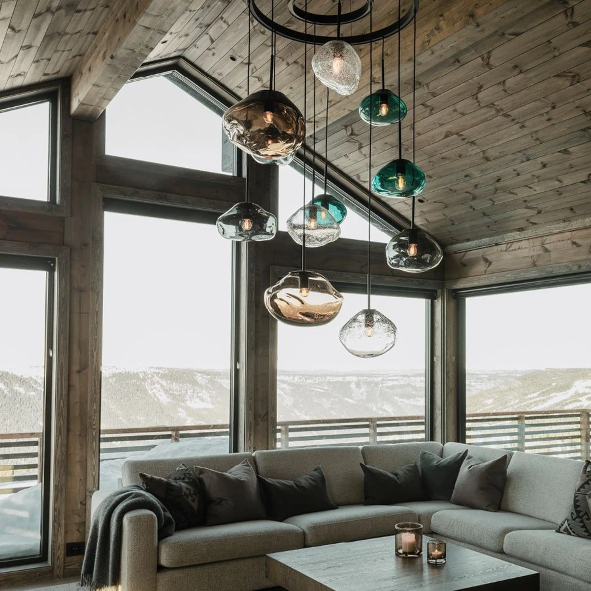 Crystal Stone Ø25 - Blågrønn / Messing 7 Crystal Stone Ø25 - Blågrønn / Messing - Bilde 5