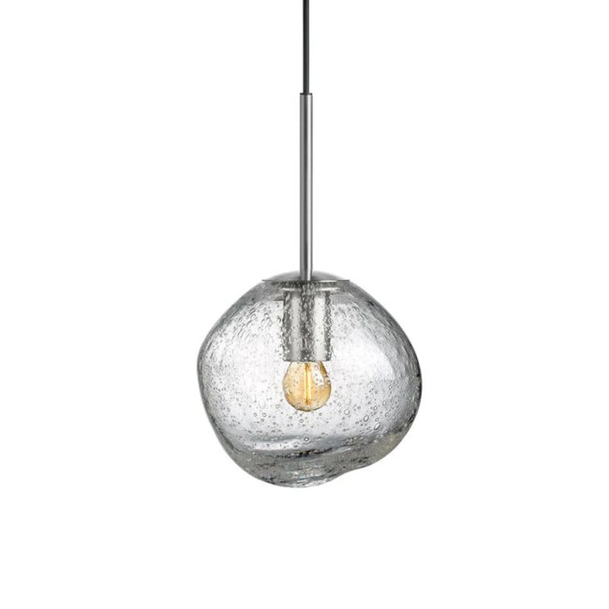 Crystal Stone Ø25- Klar M/Soda / Stål 3 Crystal Stone Ø25- Klar M/Soda / Stål