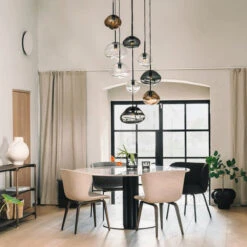 Crystal Stone Ø30 - Klar M/Soda / Stål 7 Crystal Stone Ø30 - Klar M/Soda / Stål -Lightup Butikk Crystal Stone O30 Klar mSoda Stal Takpendler Hadeland Glassverk Hak 300 CS 1001 Stal 3