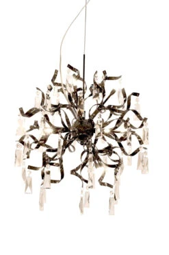 Curl 12 K9 Krystall Lysekrone, Svart Krom