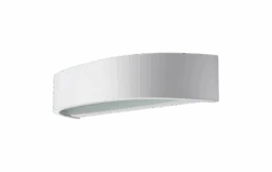 Curve Direct Vegglampe Ned 10W 2700 Kelvin Dimbar IP65 - Hvit