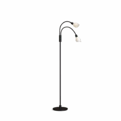 Herstal Cut Dobbel Gulvlampe - Svart/Hvit