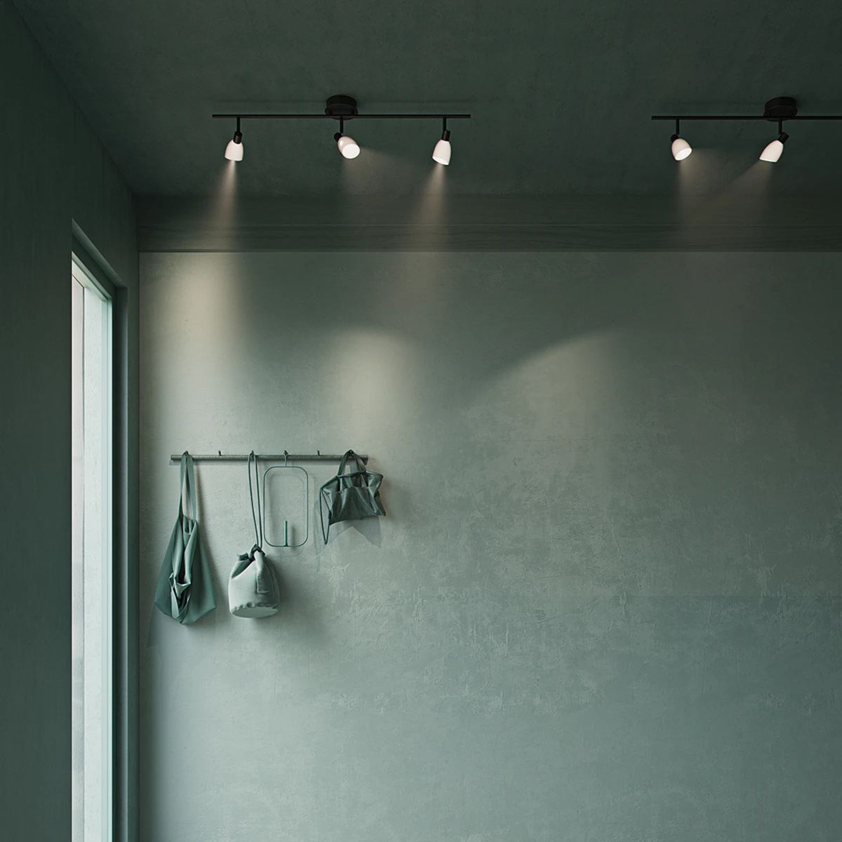 Herstal Cut Spotskinne - Svart/Hvit 4 Herstal Cut Spotskinne - Svart/Hvit - Bilde 2