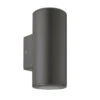 Cylindro Duo Vegglampe Opp/ned Utendørs IP54 - Grafitt Grå -Lightup Butikk Cylindro duo vegglampe oppned utendors IP54 Grafitt gra Utebelysning vegg opp og ned NorDesign 402020120 1