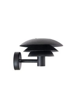 DL20 Utendørs Vegglampe IP44 - Svart