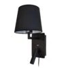 Denver Vegglampe Med USB - Svart -Lightup Butikk Denver vegglampe med USB Svart Vegglamper Design by Gronlund 4510 05 1