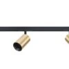 Designline Tube Pro Komplett 1 Meter Spotskinne Med 3 Spotter GU10 - Svart/Messing -Lightup Butikk Designline Tube Pro komplett 1 meter spotskinne med 3 spotter GU10 SvartMessing Spotskinner 230V Antidark 3 311 10 24 311 01 22 312 01 4 1