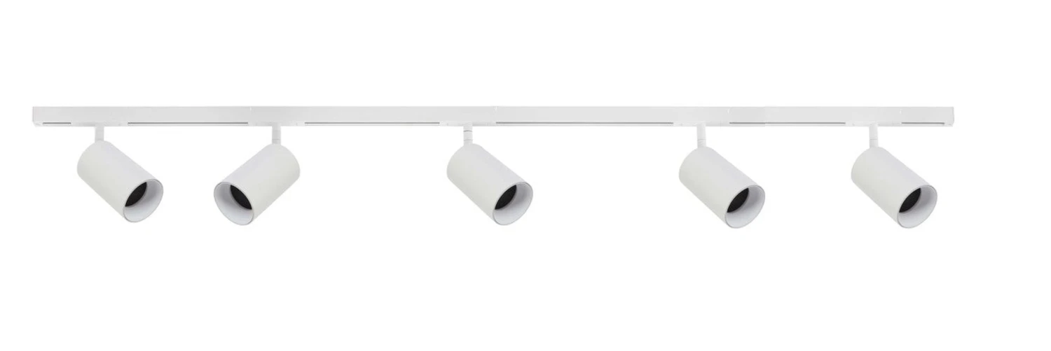 Designline Tube Pro Komplett 1,9 Meter Spotskinne Med 5 Spotter GU10 - Hvit 3 Designline Tube Pro Komplett 1,9 Meter Spotskinne Med 5 Spotter GU10 - Hvit