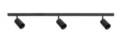 Designline Tube Pro Komplett 1.9 Meter Spotskinne Med 3 Spotter GU10 - Svart