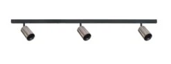 Designline Tube Pro Komplett 1.9 Meter Spotskinne Med 3 Spotter GU10 - Svart/Titanium