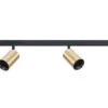 Designline Tube Pro Komplett 1.9 Meter Spotskinne Med 4 Spotter GU10 - Svart/Messing -Lightup Butikk Designline Tube Pro komplett 1 9 meter spotskinne med 4 spotter GU10 SvartMessing Spotskinner 230V Antidark 3 311 20 24 311 01 22 312 01 4 1