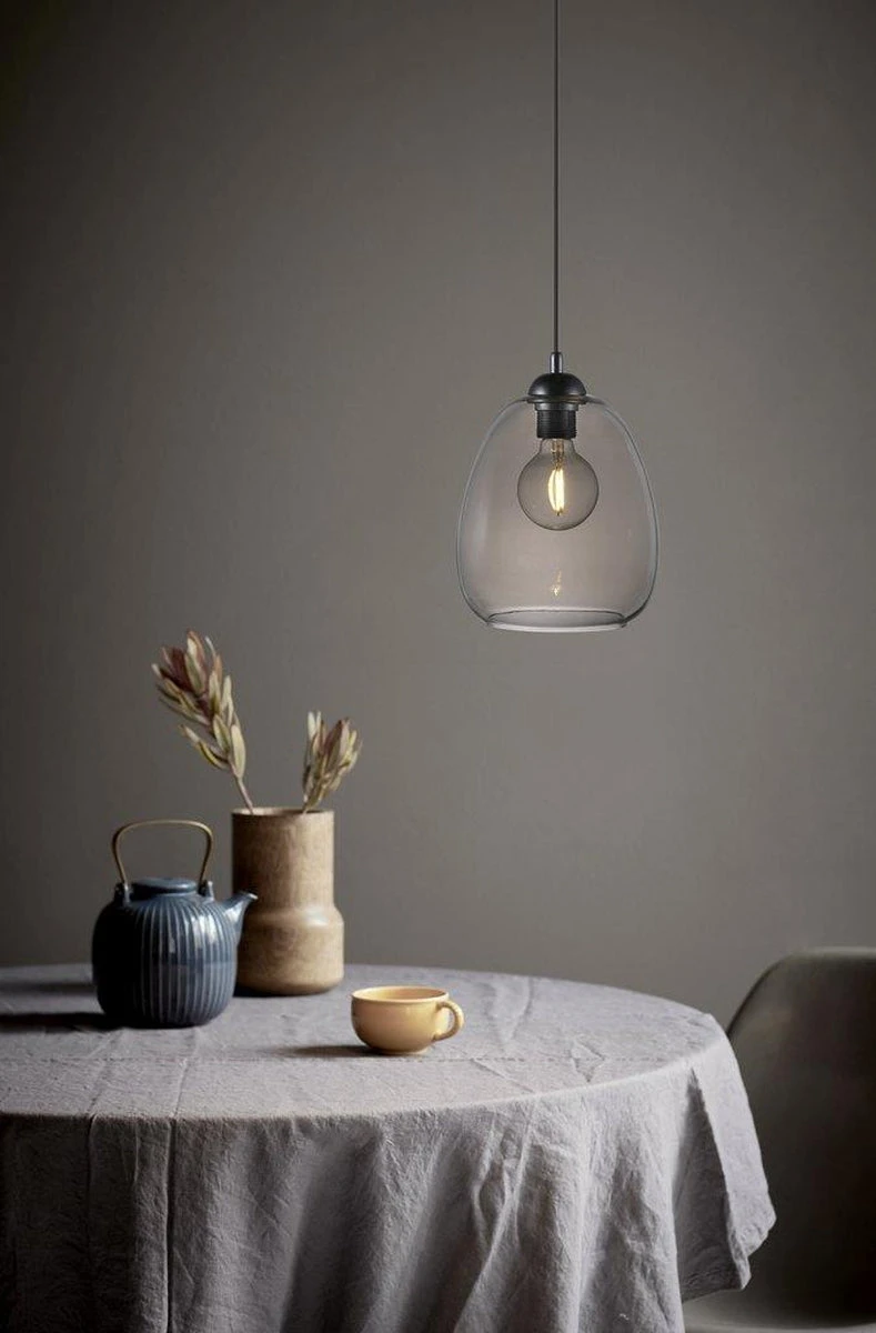 Nordlux Dillion Takpendel 20 Cm - Svart/Røykfarget 4 Nordlux Dillion Takpendel 20 Cm - Svart/Røykfarget - Bilde 2