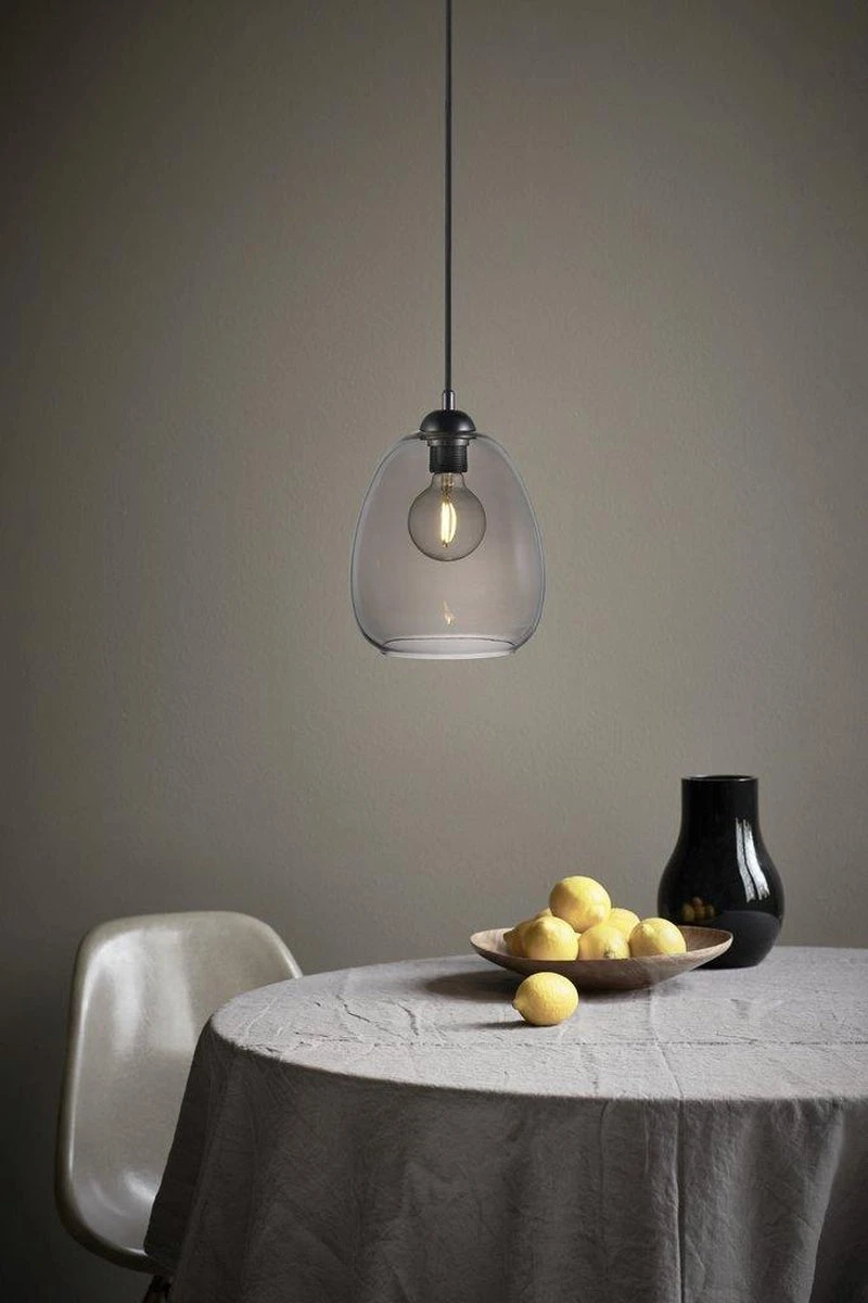 Nordlux Dillion Takpendel 20 Cm - Svart/Røykfarget 5 Nordlux Dillion Takpendel 20 Cm - Svart/Røykfarget - Bilde 3