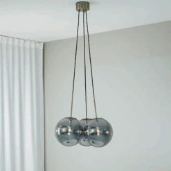 Markslöjd Dione Takpendel 3 - Røykfarget - Røyk