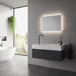 Nordlux Dovina Vegglampe 60x80 Cm M/speil 20W IP44 4000K - Klar