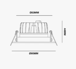 E95 IP44 Downlight 9 E95 IP44 Downlight -Lightup Butikk E95 IP44 Downlight Downlight lavtbyggende NorDesign Ndn 3258696 3