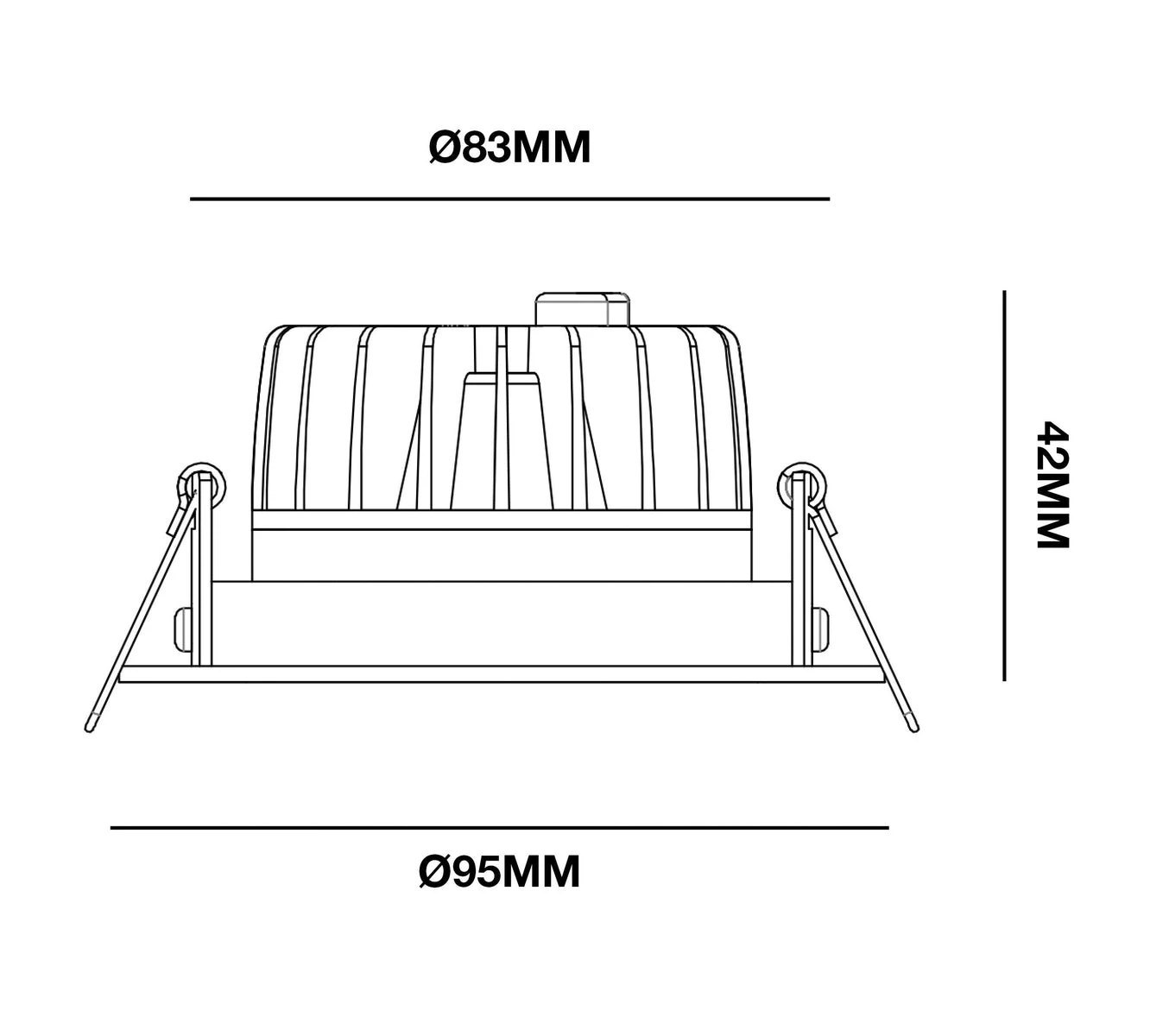 E95 Lavtbyggende Downlight 1800-3000 Kelvin Dim To Warm RA95 5W - Hvit 4 E95 Lavtbyggende Downlight 1800-3000 Kelvin Dim To Warm RA95 5W - Hvit - Bilde 2