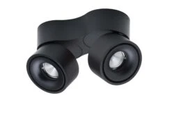 Easy W2100 Double Takspot 2x10W 2700K Dimbar Hull For Ledning - Svart