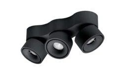 Easy W3100 Triple Takspot 3x10W 2700K Dimbar Hull For Ledning - Svart