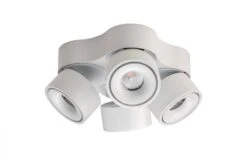 Easy W4100 Quattro 4x10W 2700K Dimbar Hull For Ledning - Hvit