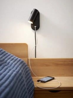 Ego Vegglampe Dimbar M/ USB - Svart -Lightup Butikk Ego vegglampe dimbar m USB Svart Vegglamper Nielsen Light NL 380826 3