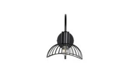 Elsa Buet Vegglampe - Svart -Lightup Butikk Elsa buet vegglampe Svart Vegglamper Venture Home 15521 888 3