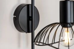 Elsa Buet Vegglampe - Svart -Lightup Butikk Elsa buet vegglampe Svart Vegglamper Venture Home 15521 888 4