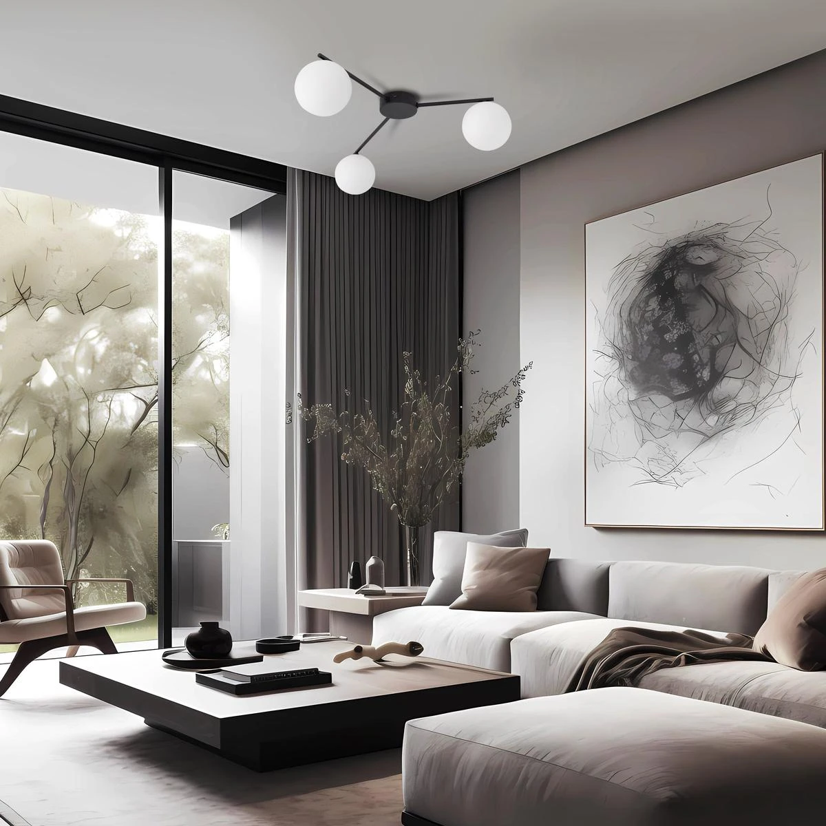 Elton Taklampe 3-lys 3 Elton Taklampe 3-lys