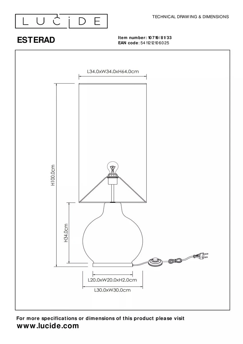 Esterad Gulvlampe 100 Cm - Grønn 6 Esterad Gulvlampe 100 Cm - Grønn - Bilde 4