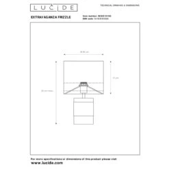 Extravaganza Frizzle Bordlampe 18 Cm - Rosa -Lightup Butikk Extravaganza Frizzle Bordlampe 18 cm Rosa Bordlamper Lucide LC105008166 3