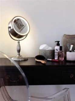 Markslöjd Face Sminkespeil Med Lys - Stål