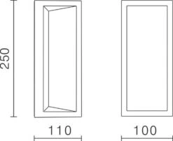 Faro 250 Vegglampe Utendørs Colour Switch 9W IP65 Dimbar - Antrasitt Grå -Lightup Butikk Faro 250 vegglampe utendors Colour Switch 9W IP65 Dimbar Antrasitt gra Utebelysning vegg veggskjold NorDesign 403090620 3