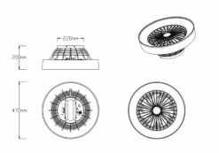 Farsund Tak Vifte 3000-6500K 26,8W M/Fjernkontroll - Grå -Lightup Butikk Farsund tak vifte 3000 6500K 268W mFjernkontroll Gra Vifter Reality Trl R62662111 5