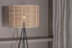 Fence Gulvlampe 160 Cm - Svart/Naturfarget -Lightup Butikk Fence gulvlampe 160 cm SvartNaturfarget Gulvlamper Venture Home 15662 480 6