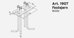 Festejern/betongforankring 1907