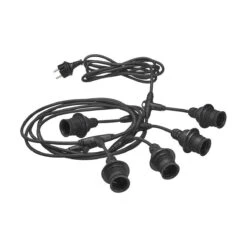 Flex Utendørs Pendeloppheng 5 Lampe Holdere 650 Cm- Svart