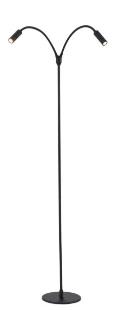 Flexi K2 Gulvlampe 2x3W Dimbar - Svart