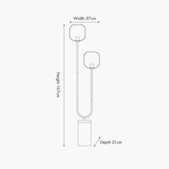 Florence Gulvlampe 172 Cm -Lightup Butikk Florence gulvlampe 172 cm Gulvlamper Pacific Lifestyle 32 185 C 7