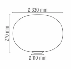Flos Glo-Ball Basic 1 Bordlampe - 33cm - Med Dimmer -Lightup Butikk Flos Glo Ball Basic 1 bordlampe 33cm med dimmer Bordlamper Flos Fls F3021000 4