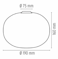 Flos Glo-Ball C/W Zero 19cm -Lightup Butikk Flos Glo Ball CW Zero 19cm Taklamper Flos Fls F3335009 4