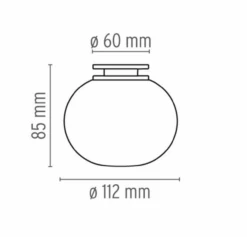 Flos Mini Glo-Ball C/W For Speilmontering -Lightup Butikk Flos Mini Glo Ball CW for speilmontering Baderomsbelysning vegglamper Flos Fls F4190009 4
