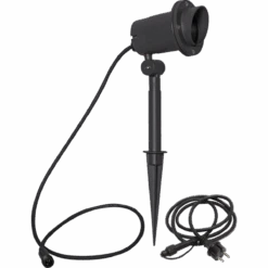 Star Trading Focus Uplight På Spyd 30 Cm Utendørs GU10 IP44 - Svart