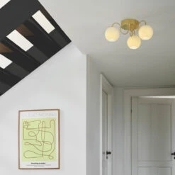 Nordlux Franca Taklampe - Messing/Opal -Lightup Butikk Franca taklampe MessingOpal Taklamper Nordlux 2312506035 3